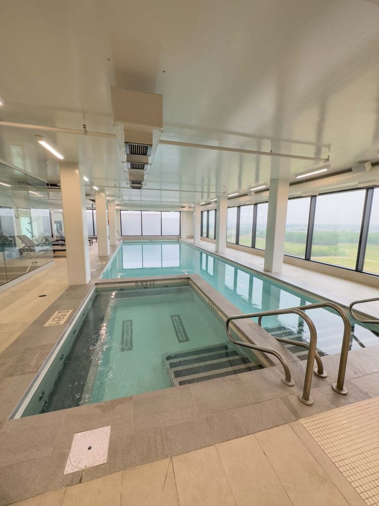 Top floor pool at Dakota Dunes Resort