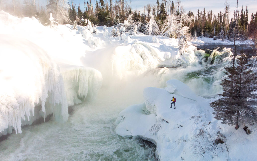 Nistowiak Falls in Winter